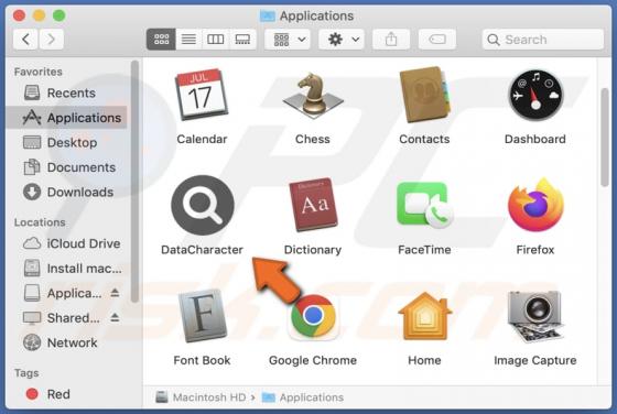 DataCharacter Adware (Mac)