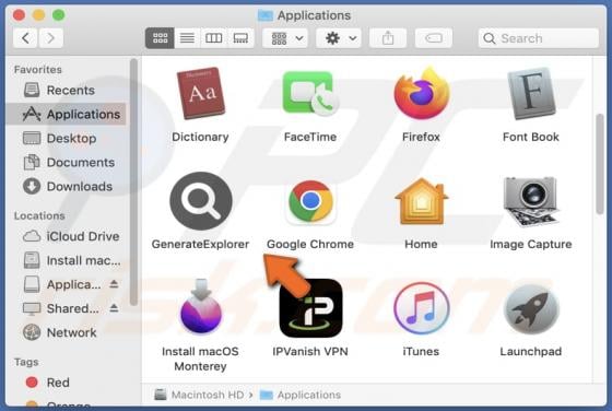 GenerateExplorer Adware (Mac)