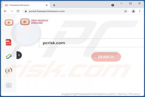 FreeSearchStreams Browser Hijacker