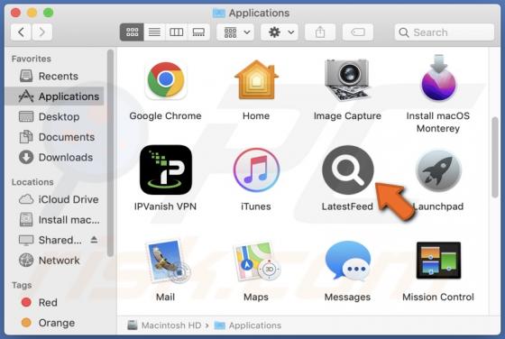 LatestFeed Adware (Mac)