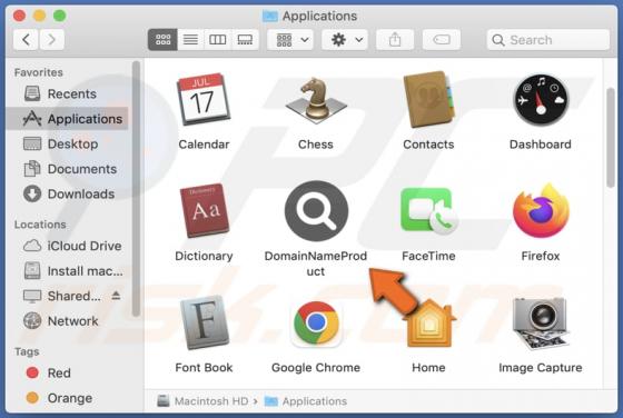 DomainNameProduct Adware (Mac)
