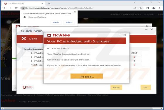 Defendprivacyservice.com Ads