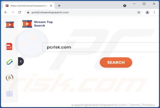 StreamTopSearch Browser Hijacker