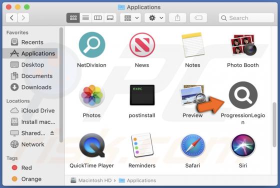 ProgressionLegion Adware (Mac)