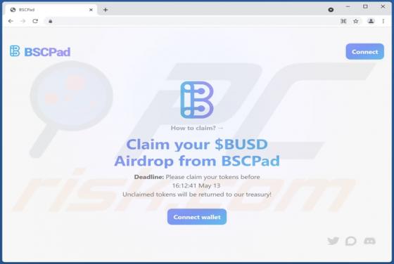 BSCPad $BUSD Giveaway Scam