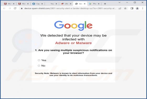 Chrome Is Infected With Trojan:SLocker POP-UP Scam