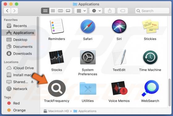 TrackFrequency Adware (Mac)
