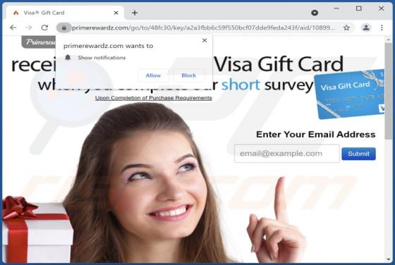 Primerewardz.com Ads