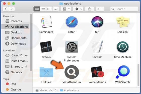 VistaQuantum Adware (Mac)
