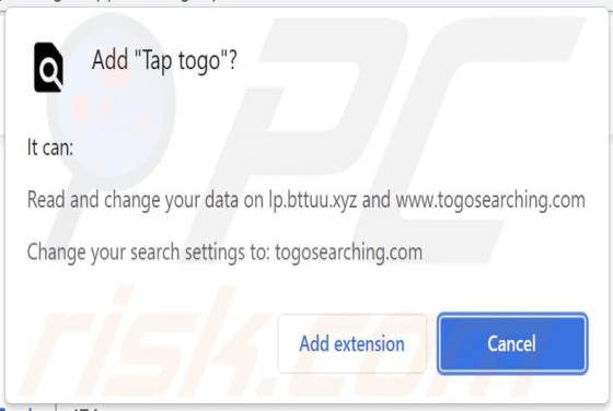 Tap togo Browser Hijacker