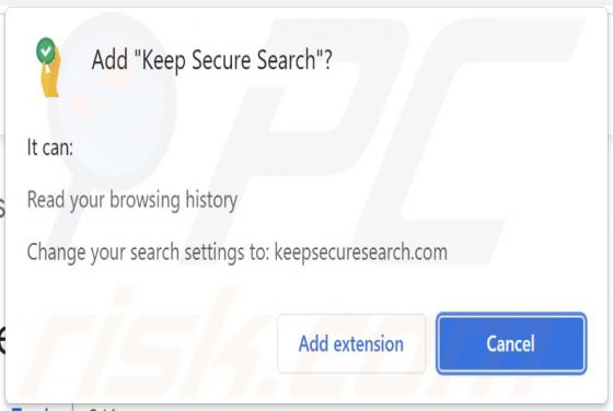 Keep Secure Search Browser Hijacker