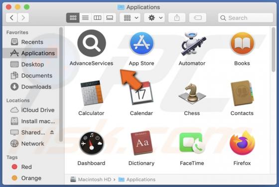 AdvanceServices Adware (Mac)