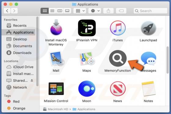 MemoryFunction Adware (Mac)
