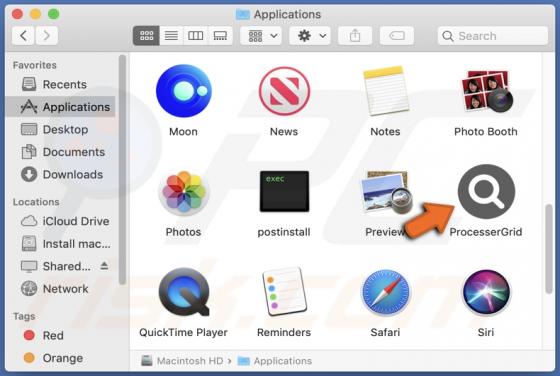 ProcesserGrid Adware (Mac)