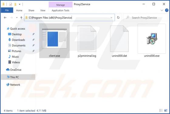 Proxy2Service Malware