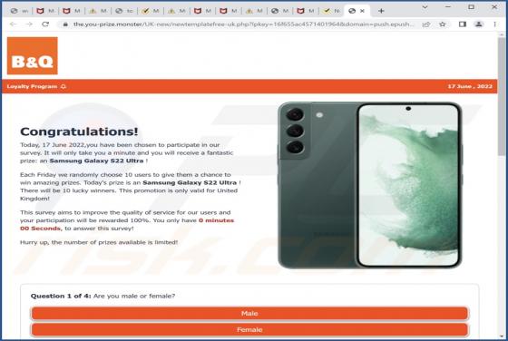 Loyalty Program POP-UP Scam