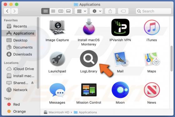 LogLibrary Adware (Mac)