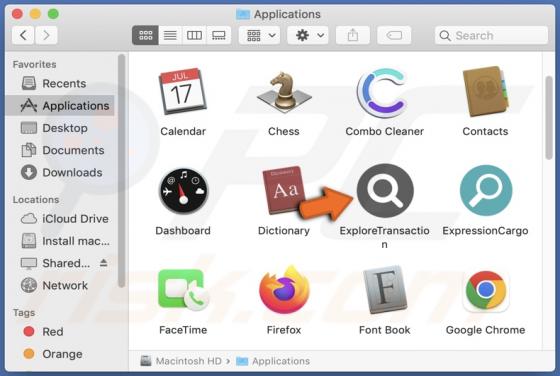 ExploreTransaction Adware (Mac)