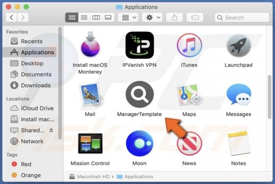 ManagerTemplate Adware (Mac)