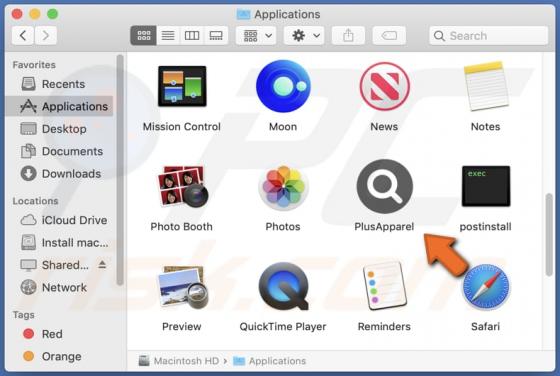PlusApparel Adware (Mac)