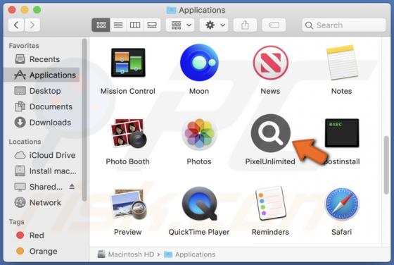 PixelUnlimited Adware (Mac)