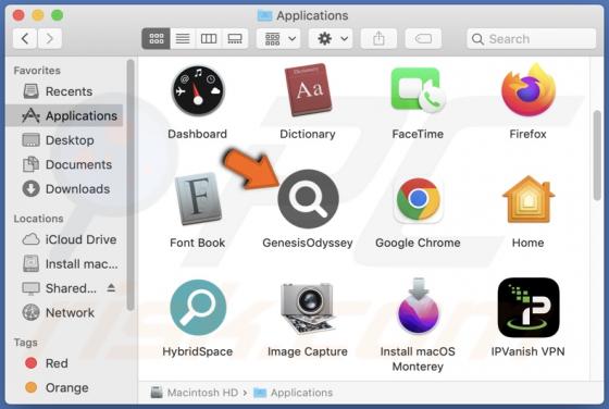 GenesisOdyssey Adware (Mac)