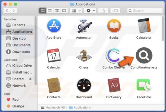 ConditionAnalysts Adware (Mac)