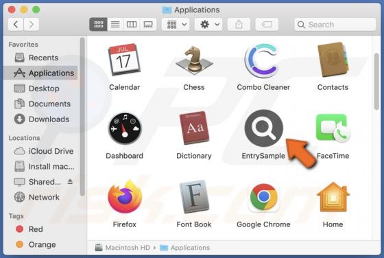 EntrySample Adware (Mac)