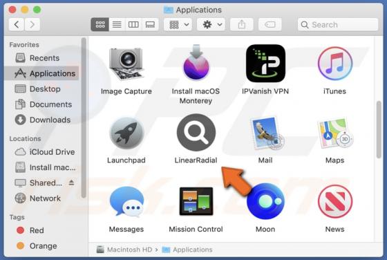 LinearRadial Adware (Mac)