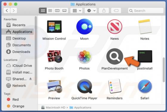 PlanDevelopment Adware (Mac)