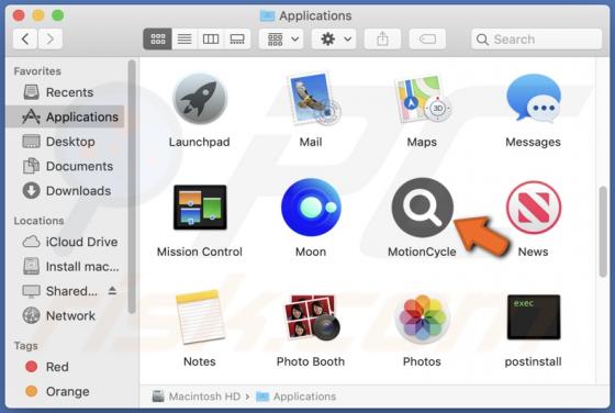 MotionCycle Adware (Mac)