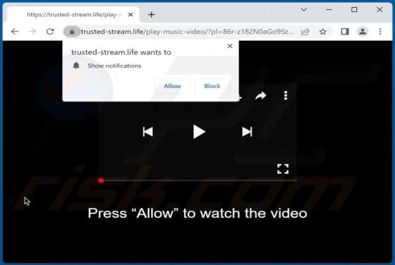 Trusted-stream.life Ads