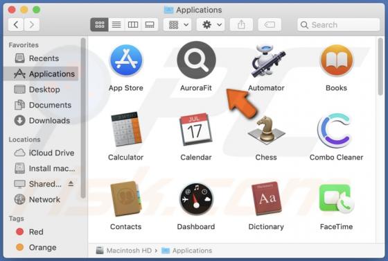 AuroraFit Adware (Mac)