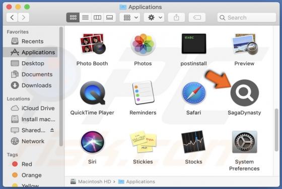 SagaDynasty Adware (Mac)