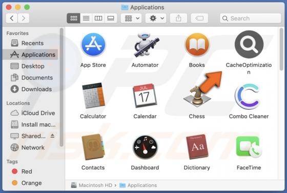 CacheOptimization Adware (Mac)