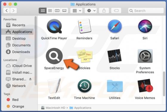 SpaceEnergy Adware (Mac)