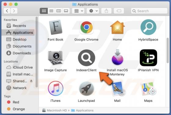 IndexerClient Adware (Mac)