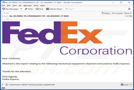 FedEx Corporation Email Virus