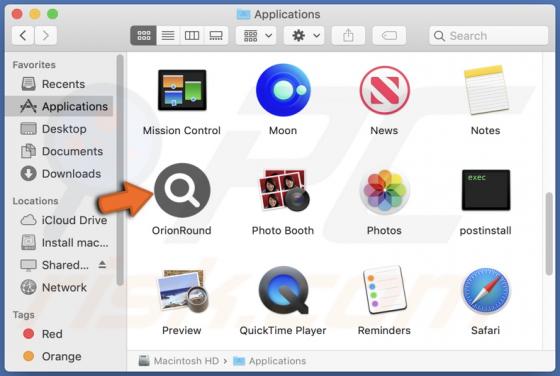 OrionRound Adware (Mac)