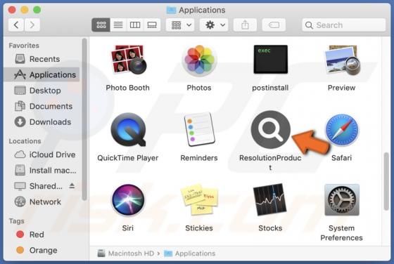 ResolutionProduct Adware (Mac)