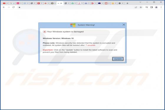 Windows Firewall Has Detected That Your Windows Is Damaged And Irrelevant POP-UP Scam