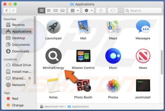 MinimalEnergy Adware (Mac)