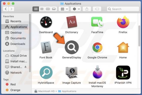 GeneralDisplay Adware (Mac)