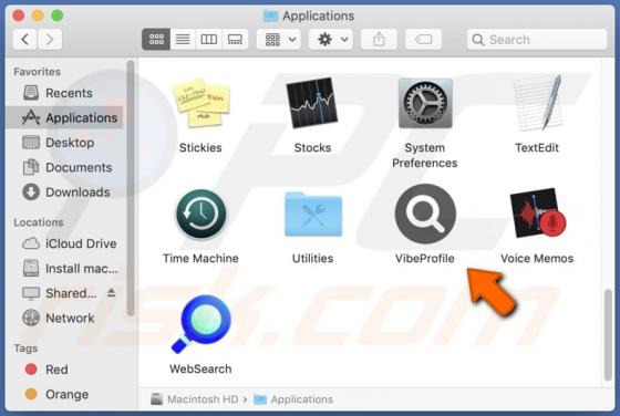 VibeProfile Adware (Mac)