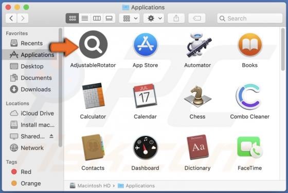 AdjustableRotator Adware (Mac)