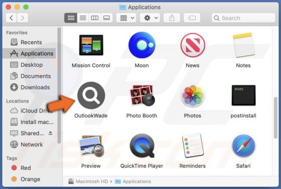 OutlookWade Adware (Mac)