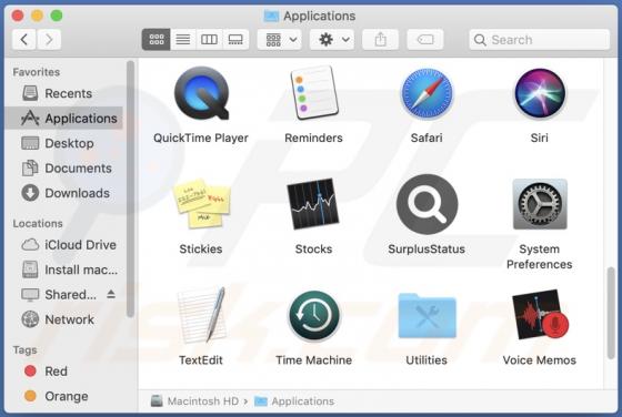 SurplusStatus Adware (Mac)
