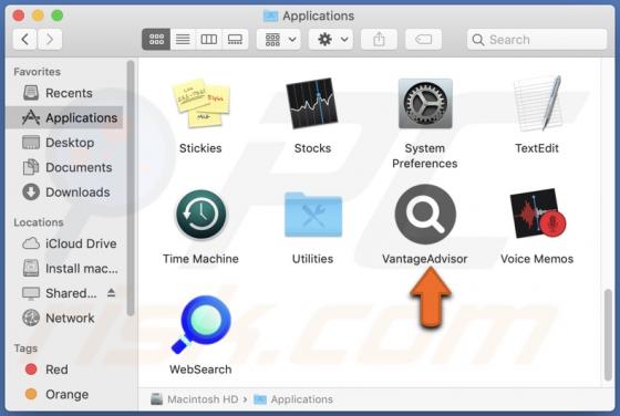 VantageAdvisor Adware (Mac)
