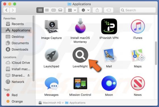 LevelNight Adware (Mac)