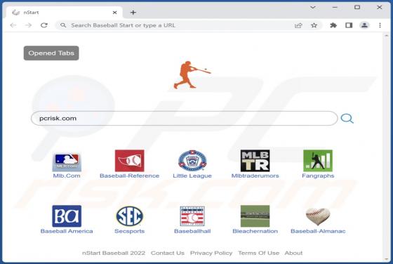 Baseball Start Browser Hijacker